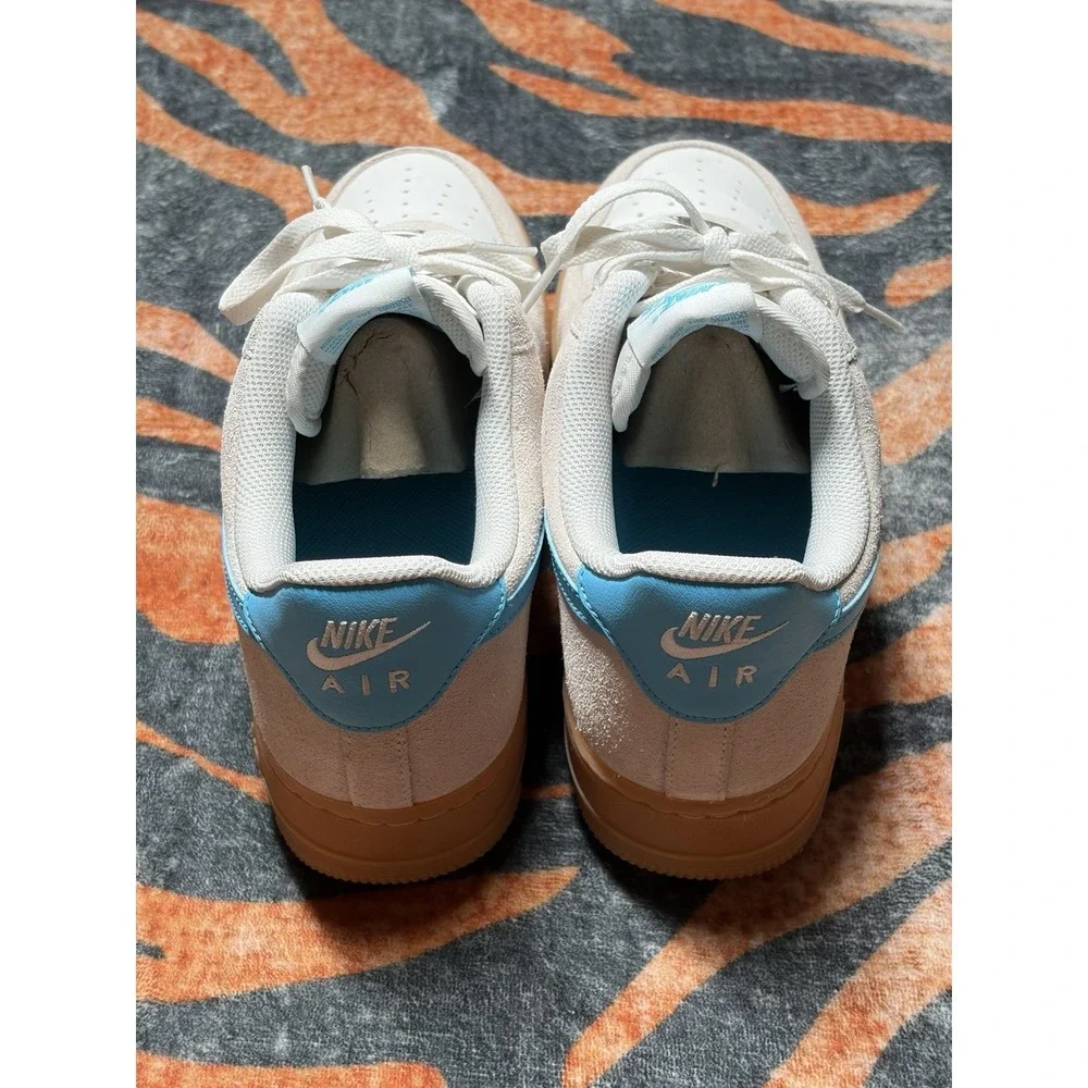 Nike Air Force 1 Low Men's AF1 Sneakers Size 10.5 White Blue Gum FQ8714-003